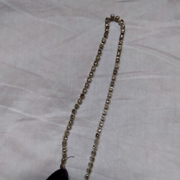 90s Y2K Purple Velour Maxi Dress Vampire Goth Witchcore Cyber Grunge Large - Picture 5 of 15